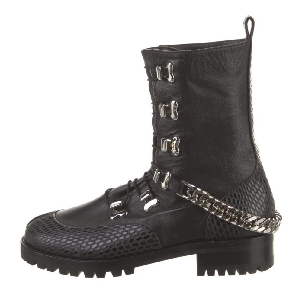 Christian Louboutin Leather Lace up Boots